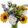 Blue Sunny Sky Wedding Flower Arrangement