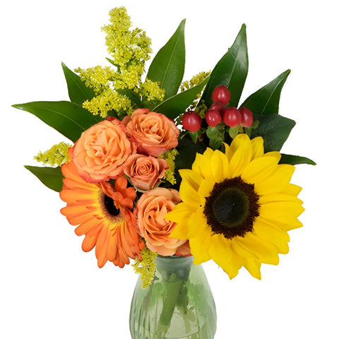 Sunflowers and Gerbera Daisies Centerpiece