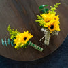 Rustic Sunflower Boutonniere and Corsage Pack