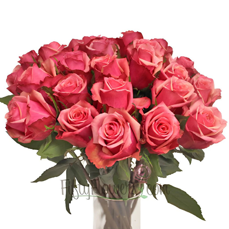 Antique Pink Murano Rose Wholesale Roses in a Vase