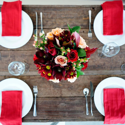 Autumn Tablescape Flower Arrangement