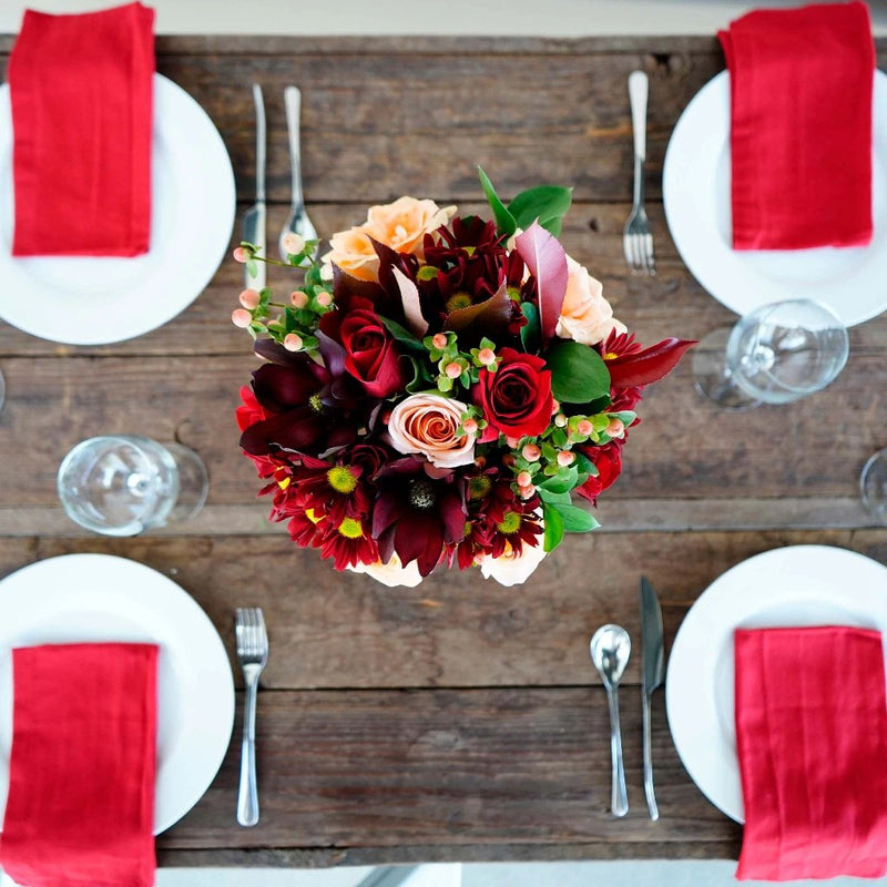 Autumn Tablescape Flower Arrangement