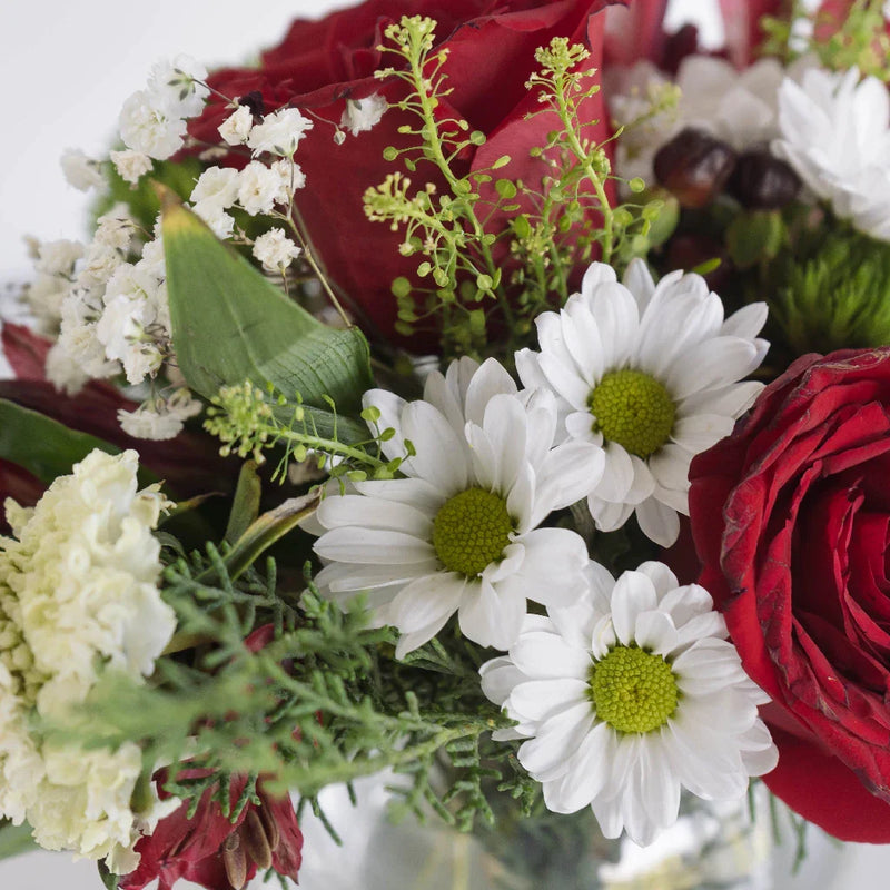Christmas Decorative Flower Arrangement Hand - Image