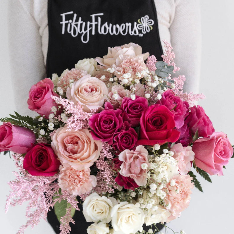 Delightfully Pink Wedding Centerpieces Vase - Image