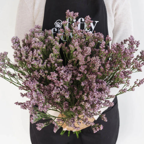 Dusty Mauve Airbrushed Limonium Apron - Image