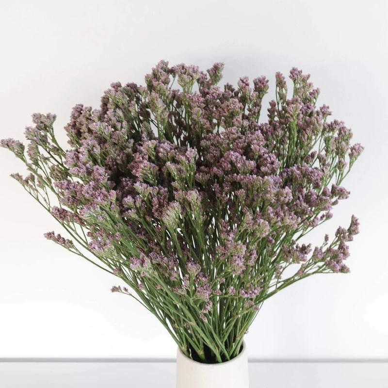 Dusty Mauve Airbrushed Limonium Vase - Image