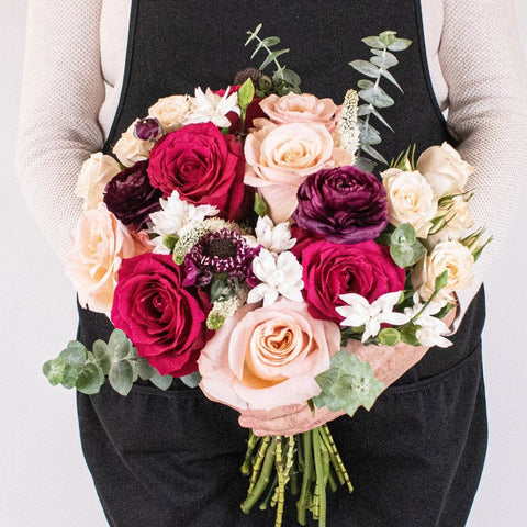 Garden Love Rose Bouquet in Hands