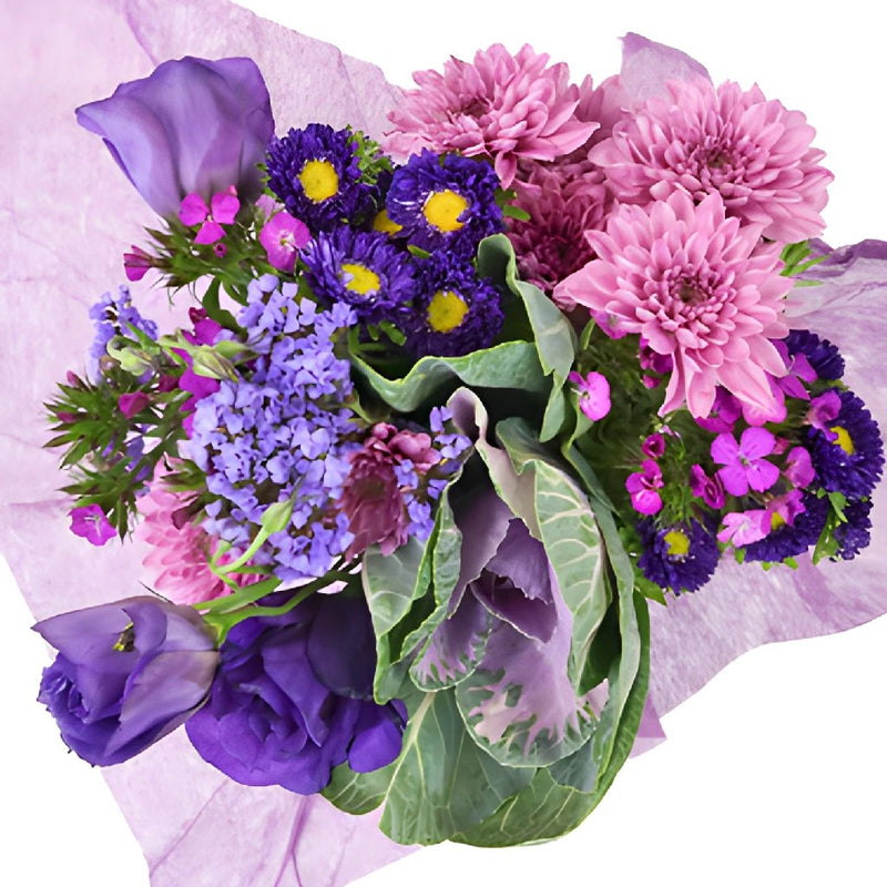 Purple Farm to Table Centerpieces