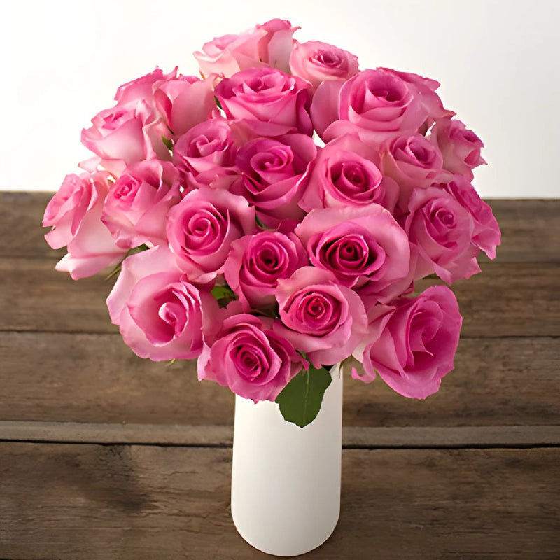 Priceless Pink Rose Vase