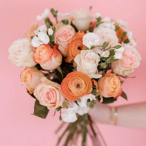 Sweetwater Breakfast In Bed Flower Bouquet in Hand