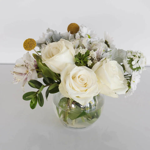 Touch Of Gold Mini Flower Bouquet Vase - Image