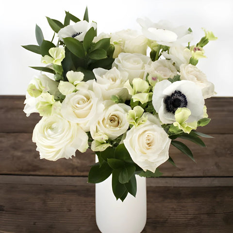 Mother's Day White Flower Bouquet