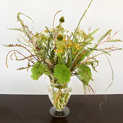 Yellow Fall DIY Flower Kit In a Vase